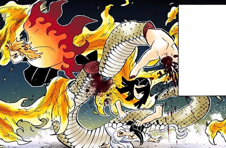 Viêm Trụ giải cứu Obanai khỏi Oniga