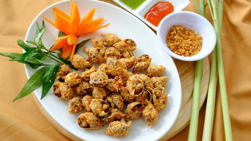 Ốc hương rang muối ớt