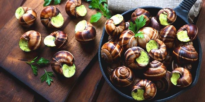 Ốc sên nướng ở Pháp