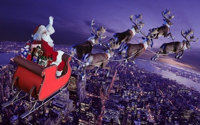 Chiếc xe kéo của ông già Noel