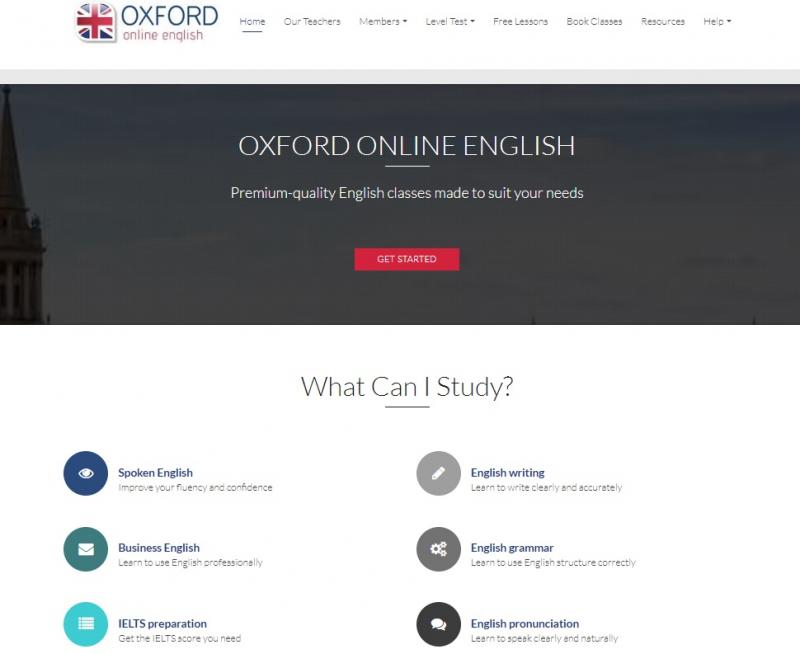 Trang web học tiếng Anh free Oxford Online English