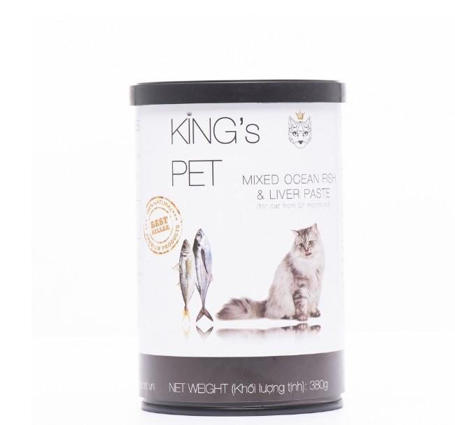 Pate hỗn hợp cá King’s Pet lon