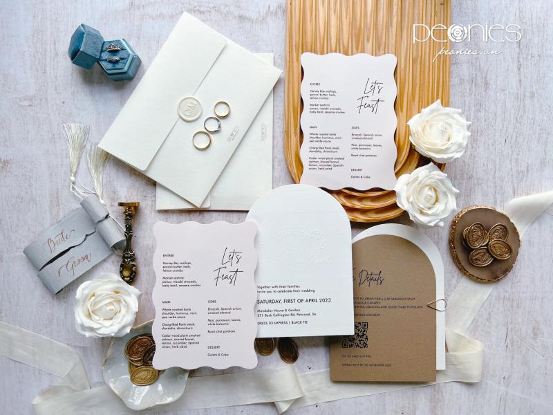 Peonies Wedding - Thiệp cưới thiết kế