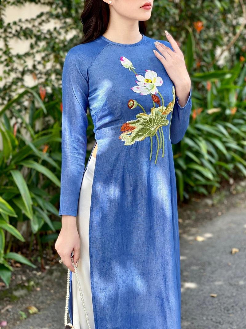 Peony thời trang thêu tay