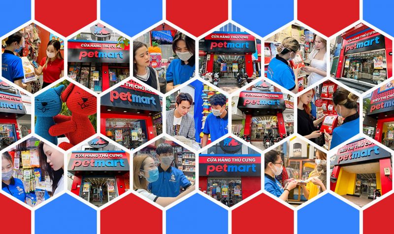 Một số sản phẩm thức ăn chó mèo tại Pet Mart