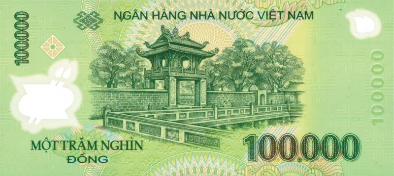 Tiền thật có mệnh giá được dập nổi tinh xảo
