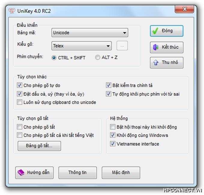 Phần mềm gõ Tiếng Việt - UniKey
