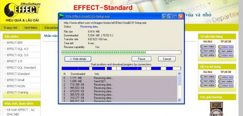 Phần mềm kế toán Effect