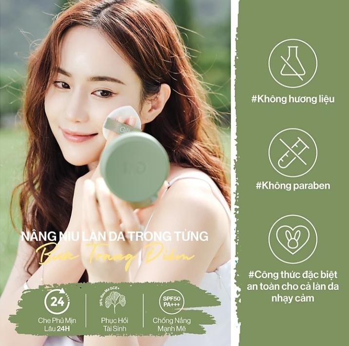 Phấn nước che phủ Gilaa Vegan super cover cushion SPF50+/PA+++