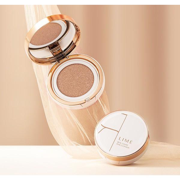 Phấn nước kiềm dầu Lime Real Cover Pink Cushion SPF50+ PA+++