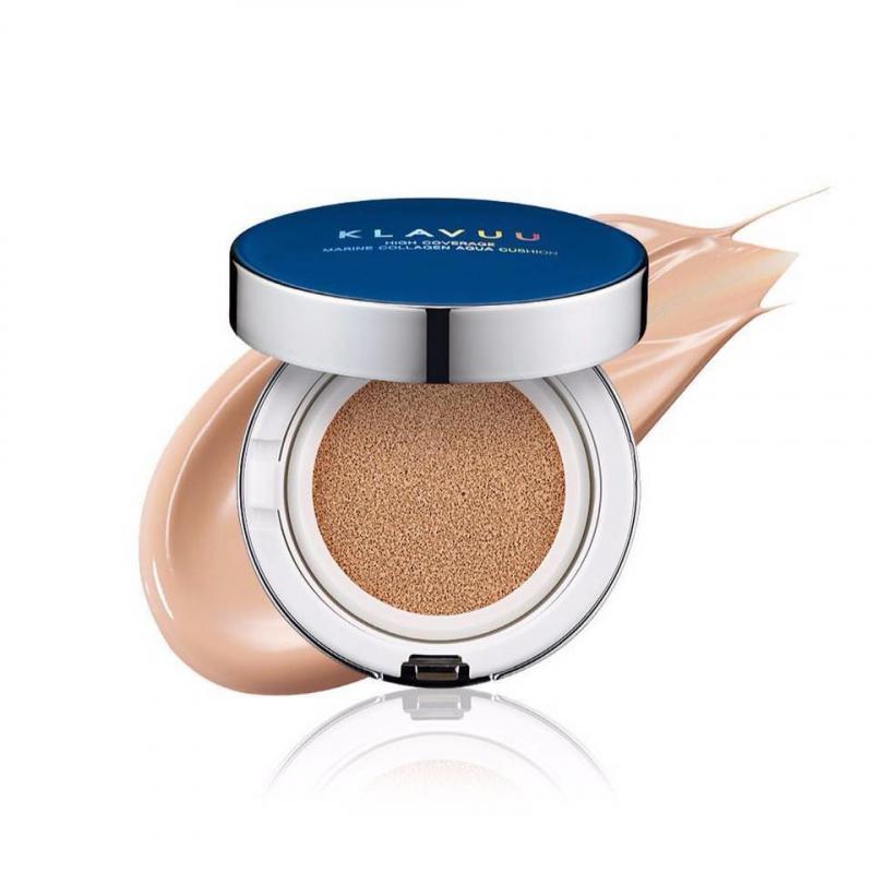 Phấn nước Klavuu Blue Pearlsation High Coverage Marine Collagen Aqua Cushion Spf50 PA+++