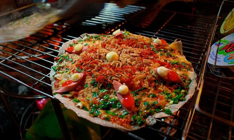Bánh tráng nướng Đà Lạt ở Cao Thắng