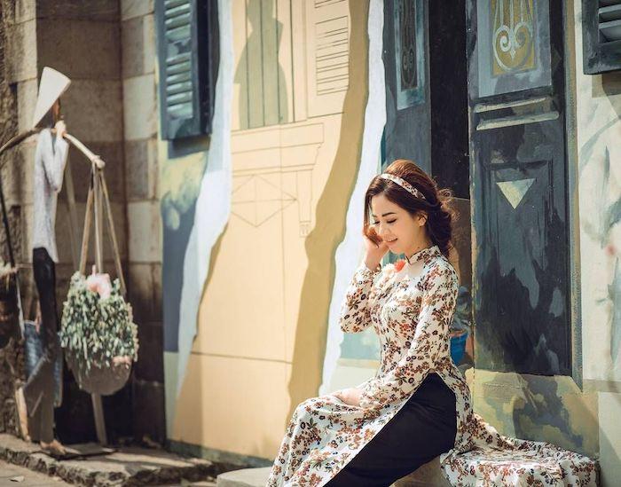 Chụp ảnh áo dài tại phố cổ Hà Nội