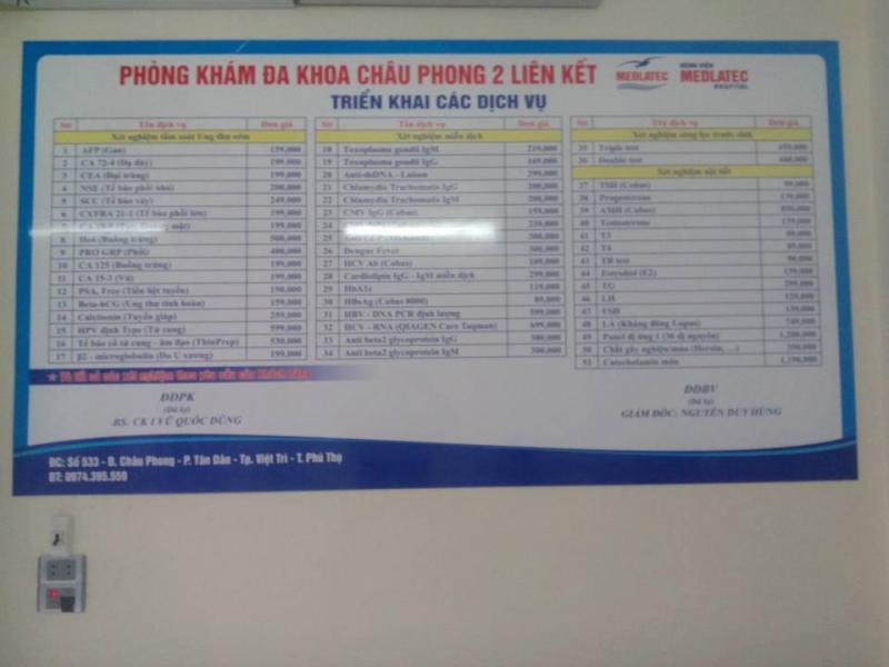 Phòng khám đa khoa Châu Phong 2