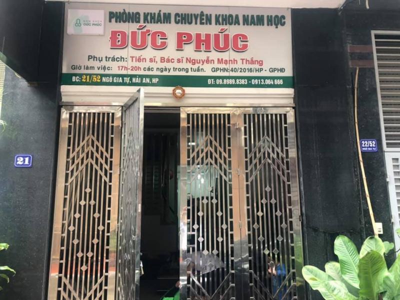 Phòng Khám Nam Khoa Đức Phúc Hải Phòng