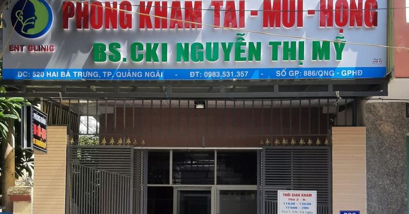 Phòng khám Tai Mũi Họng BS.CKI Nguyễn Thị Mỹ