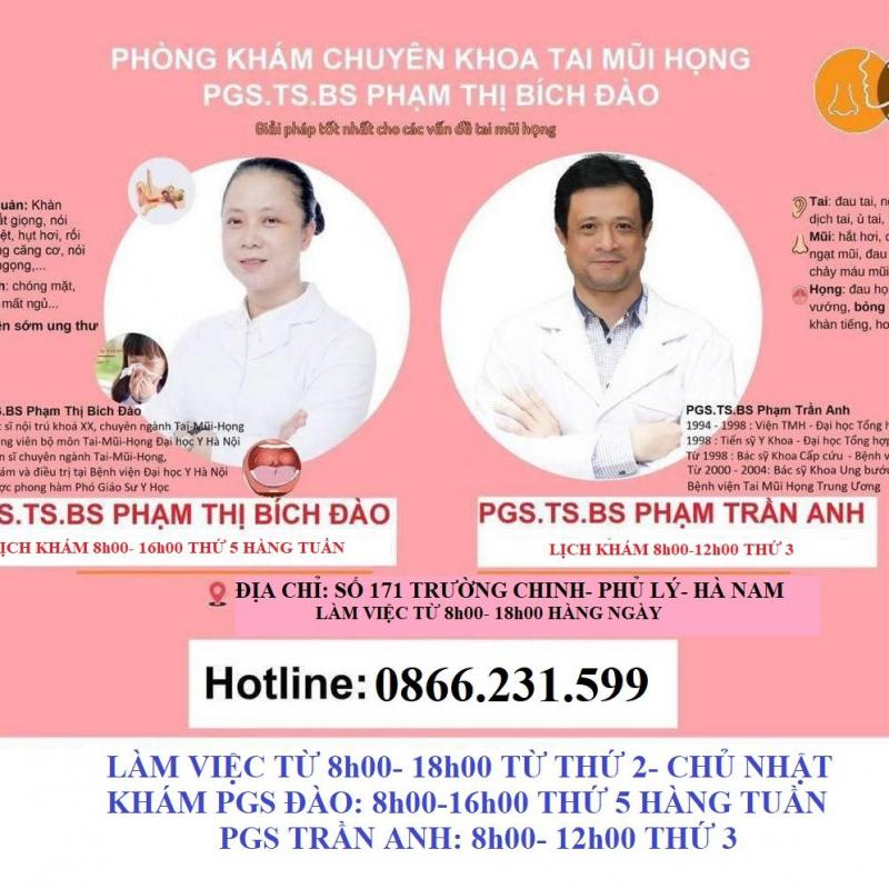 Phòng khám Tai - Mũi - Họng PGS TS BS. Phạm Thị Bích Đào