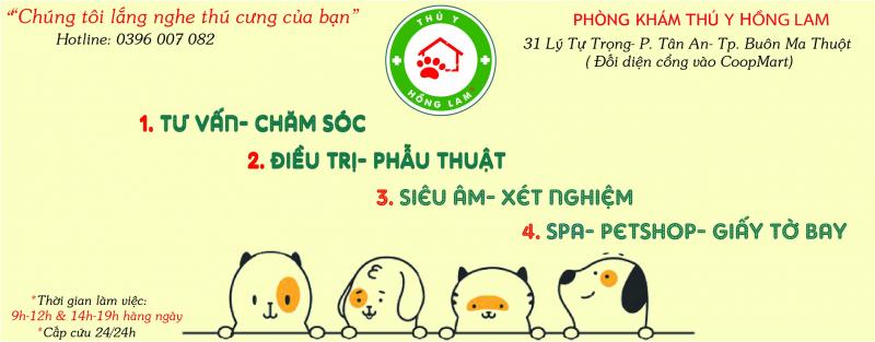 Phòng khám thú y Hồng Lam