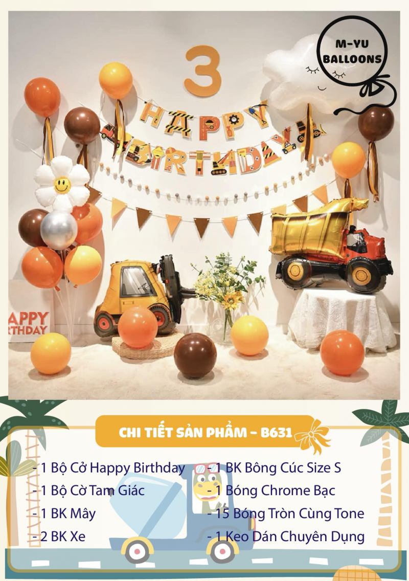 Phụ Kiện Trang Trí Tiệc Bình Dương
