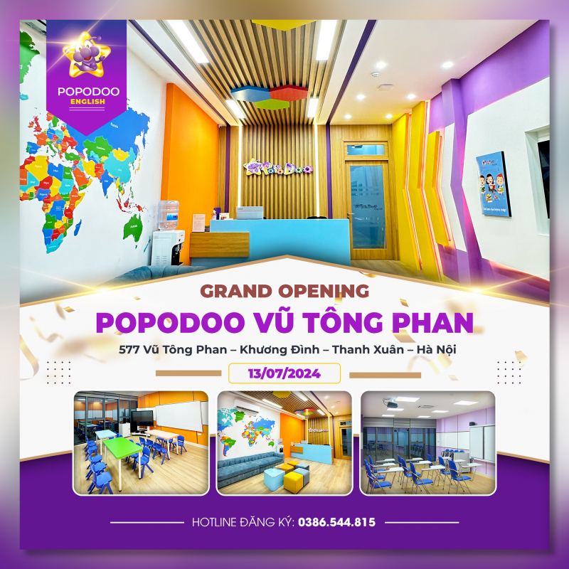 PoPoDoo Viet Nam - tổ chức giáo dục Tiếng Anh trẻ em uy tín tại Hà Nội