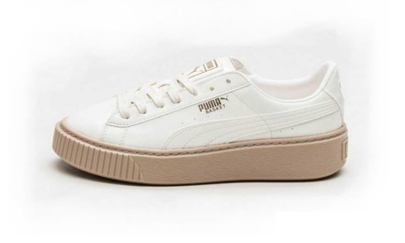 Giày thể thao Puma Basket Platform Patent Marshmallow