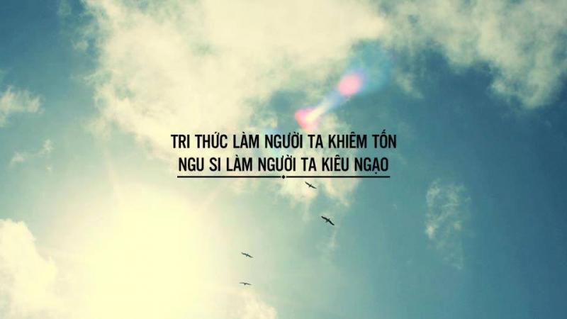 Đừng tự cao về bản thân nhất là đối với người mình yêu