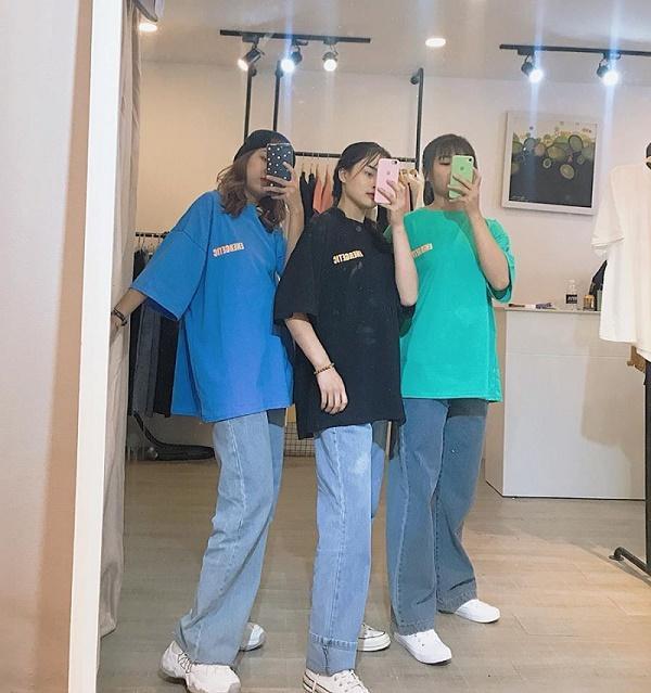 Quần jean oversize