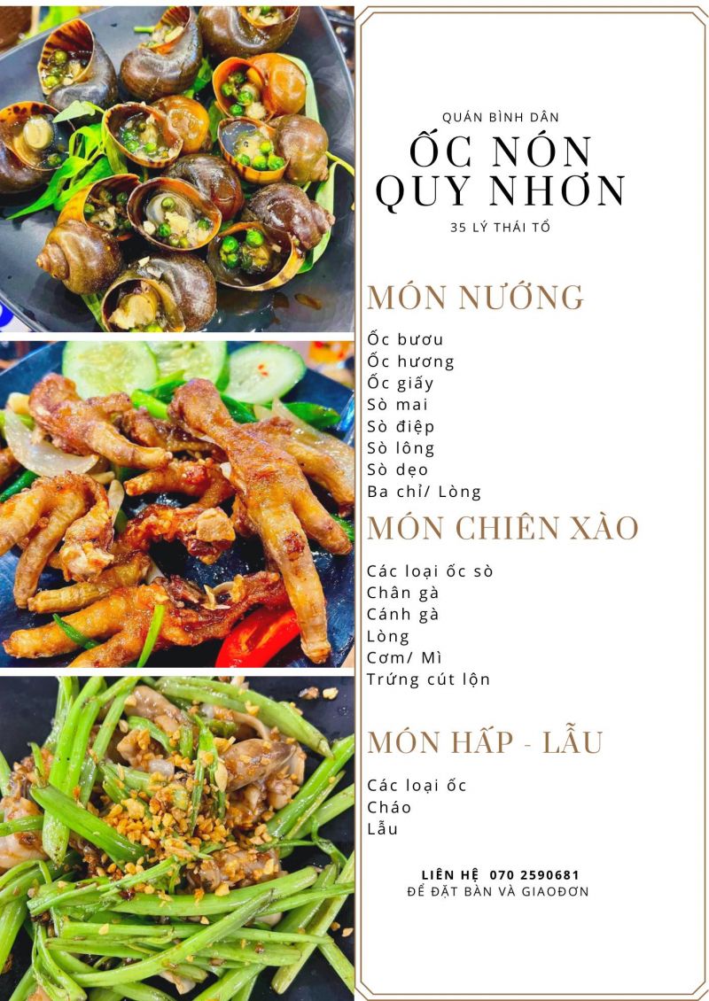 Quán Ốc Nón Quy Nhơn