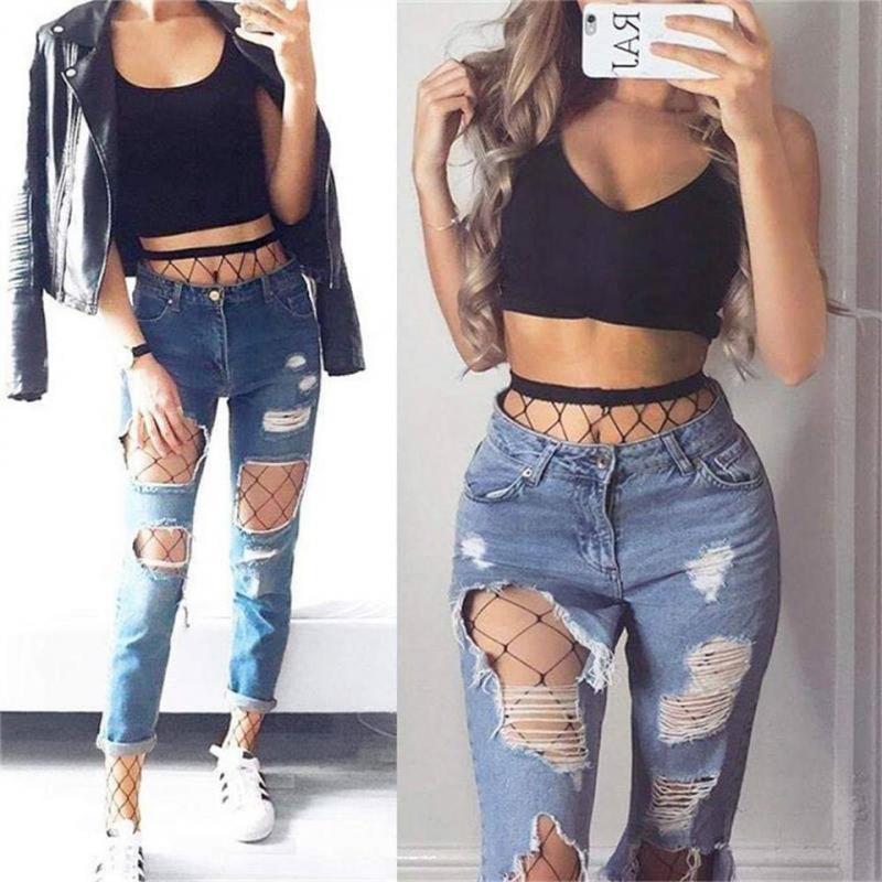Quần tất lưới Hà Nội