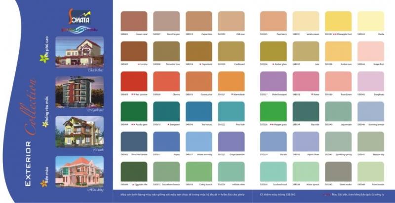 Catalogue màu sơn