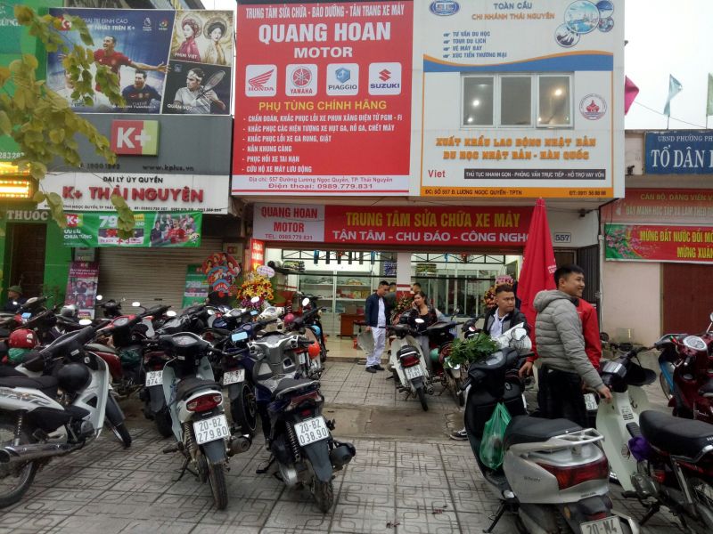 Quang Hoan Motor - Sửa chữa bảo dưỡng xe máy tại Thái Nguyên