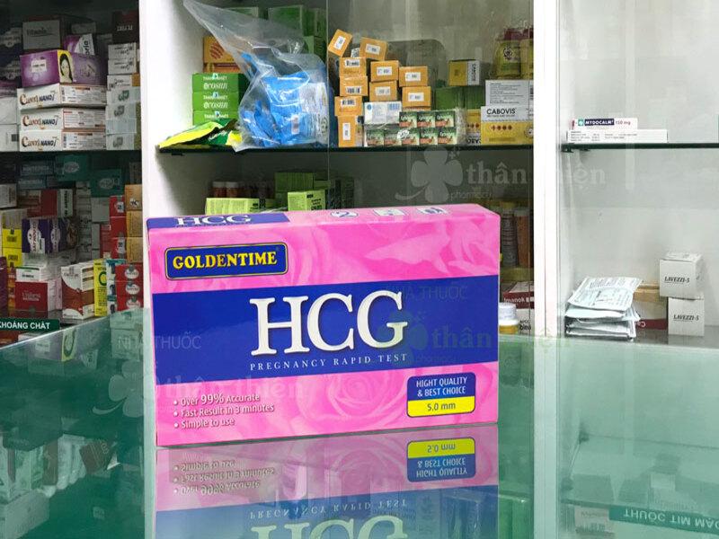 Que thử thai  Goldentime HCG