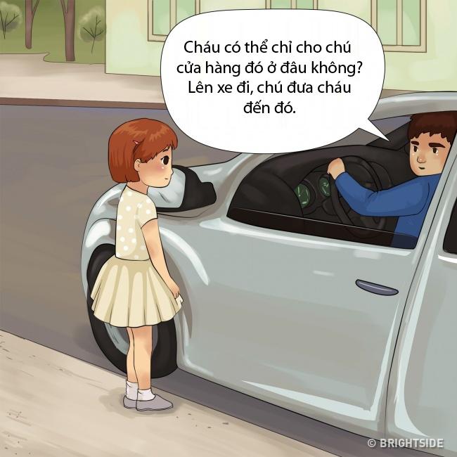 Con hãy cương quyết nói Không với người cố gắng đưa con đi đâu đó