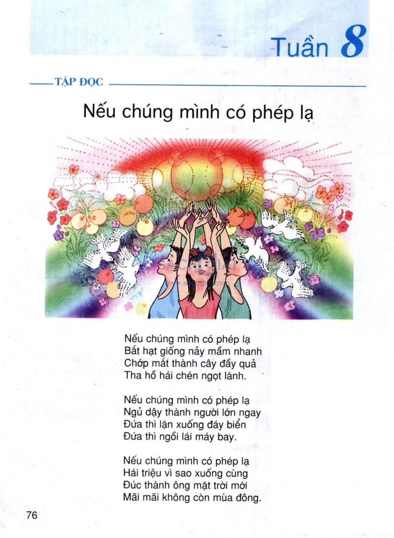 Một bài thơ rất hay trong tiết Tập đọc