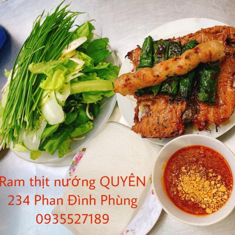 Ram thịt nướng Quyên