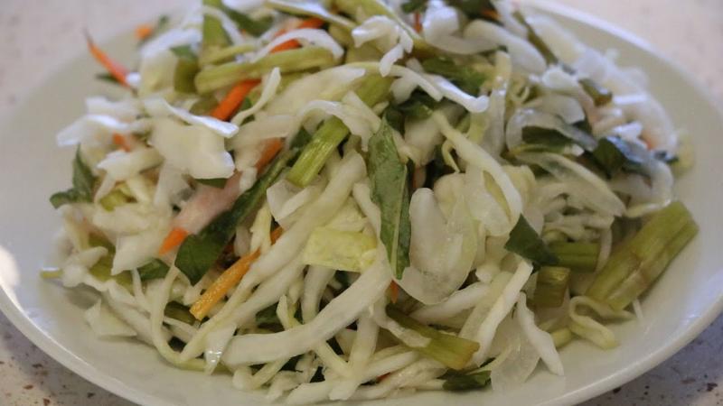 Rau cần muối chua