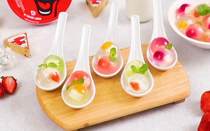 Rau câu trái cây phô mai