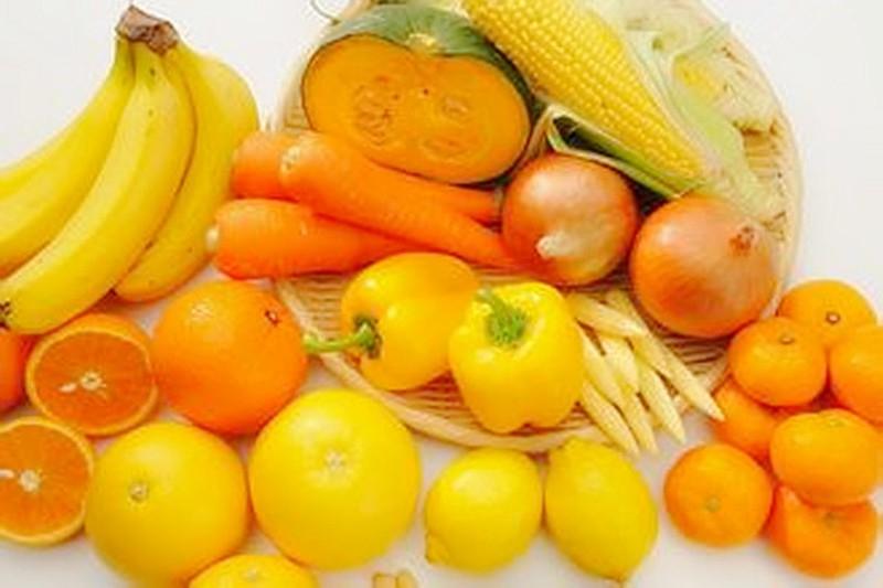 Rau củ quả màu cam