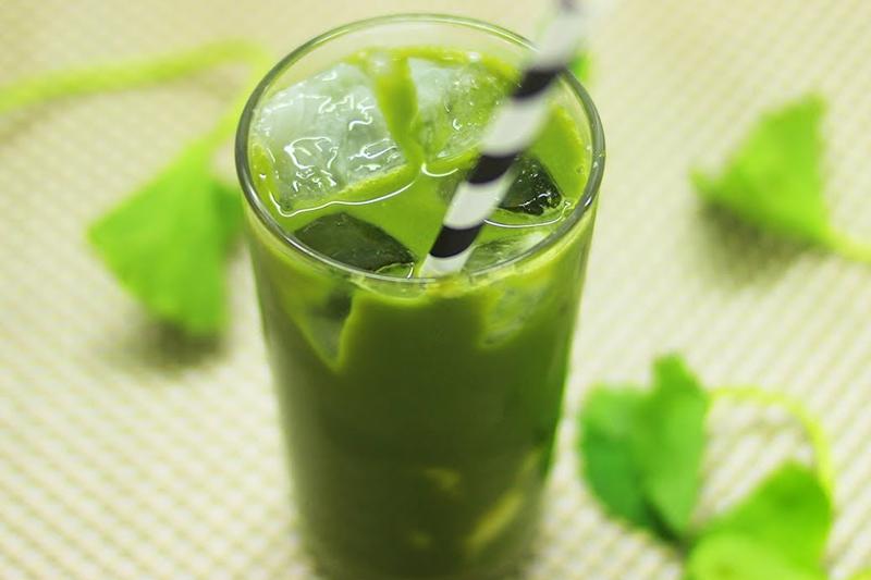 Nước rau má xanh mát