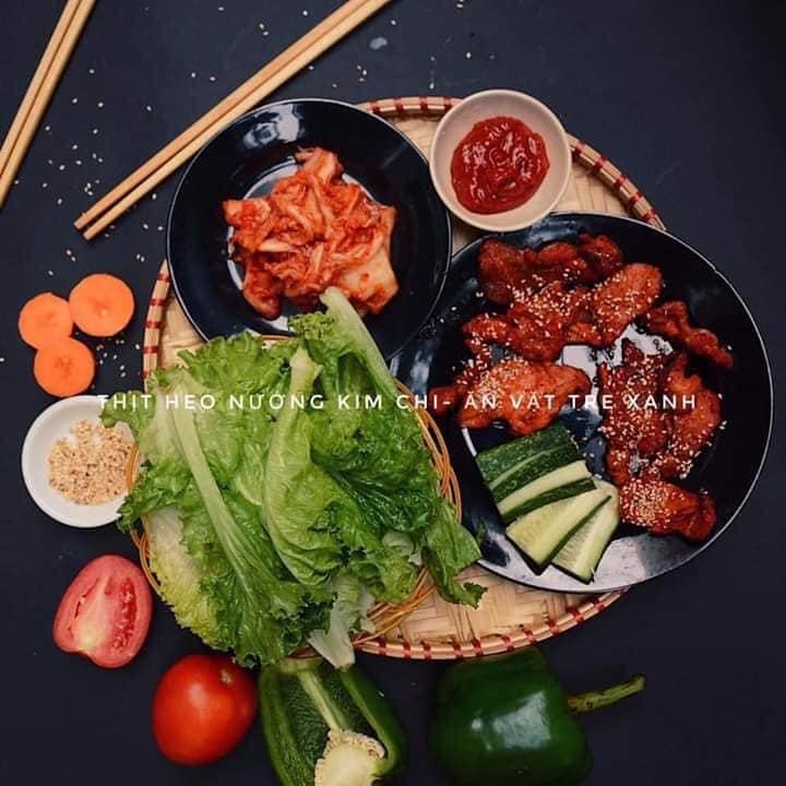 Thịt heo nướng kim chi