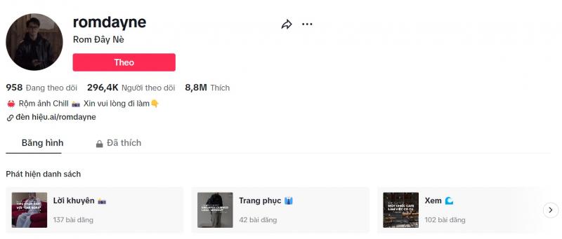 Kênh TikTok Rộm Đây Nè