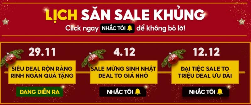 Sale Giáng sinh - Tiệc quà linh đình