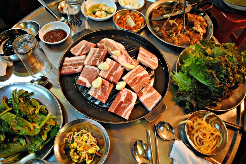 Samgyeopsal - Thịt lợn nướng