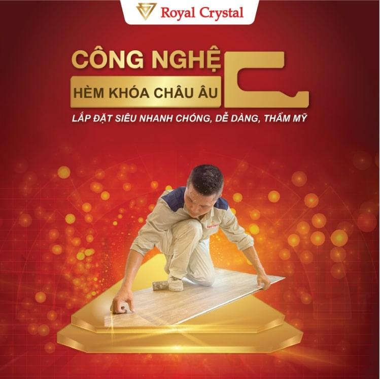 Lắp đặt sàn đá công nghệ SPC Royal Crystal siêu nhanh chóng, dễ dàng và thẩm mỹ cao cấp
