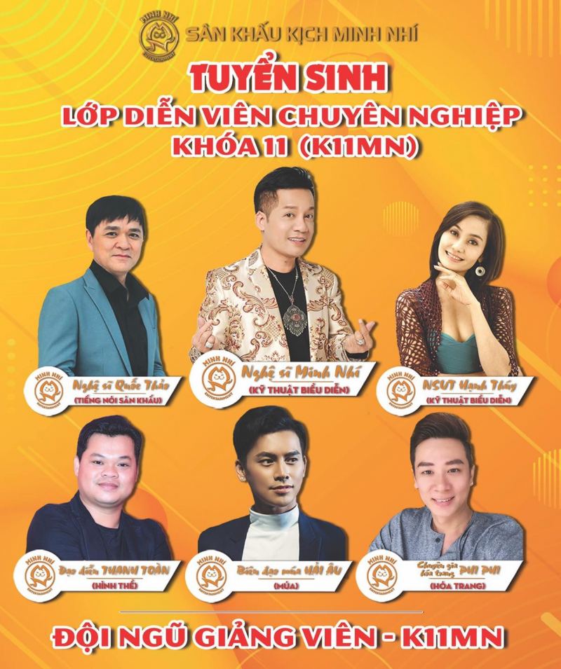 Sân khấu kịch Minh Nhí hội tụ đội ngũ giảng viên giàu kinh nghiệm