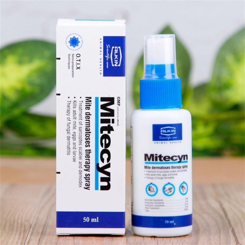 Sản phẩm trị ghẻ, nấm cho chó mèo ALKIN Mitecyn