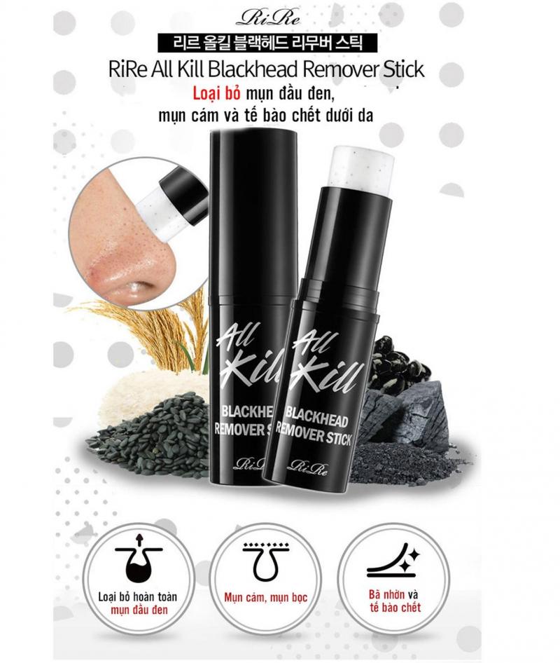 Sáp trị mụn đầu đen RiRe All Kill Blackhead Remover Stick: