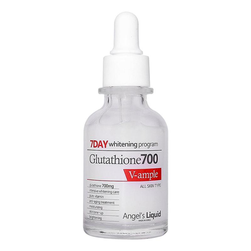 Serum dưỡng trắng và cấp ẩm Angel's Liquid 7Day Whitening Program Glutathione 700 V-Ample 30ml