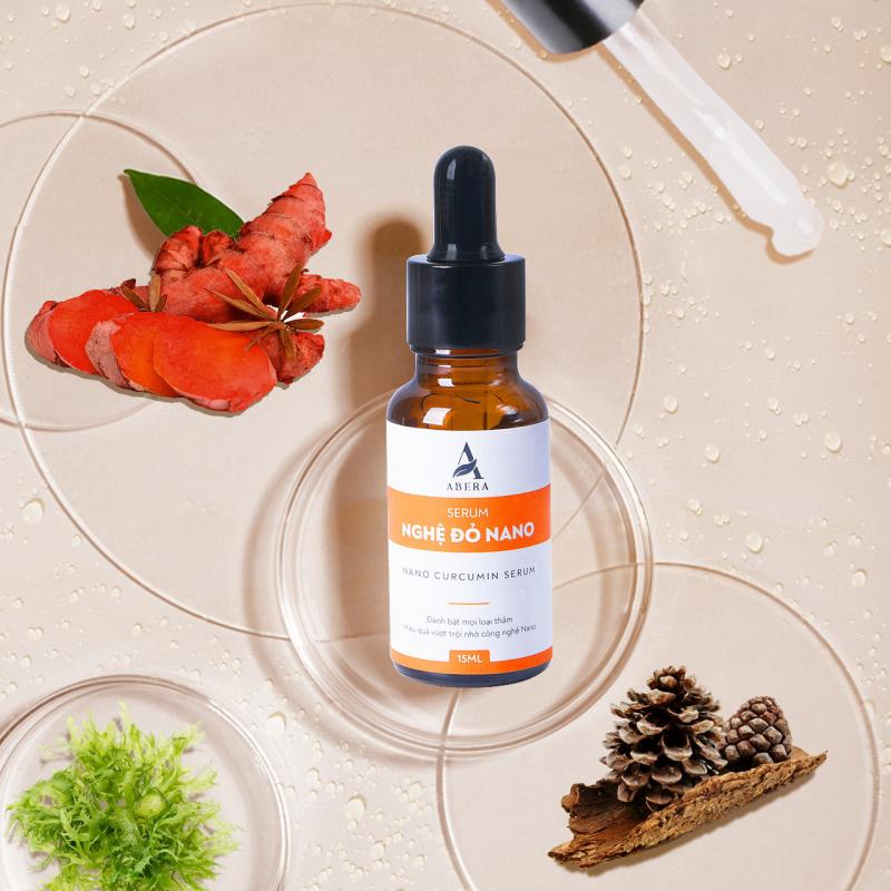 Serum giảm quầng thâm mắt nghệ đỏ Nano Abera