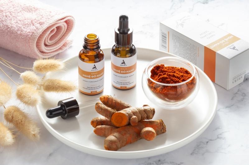 Serum giảm quầng thâm mắt nghệ đỏ Nano Abera